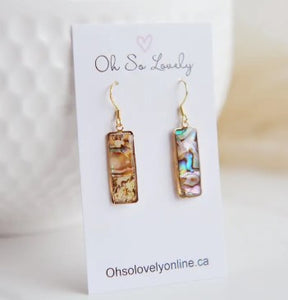 Mabel Abalone Earrings - Oh So Lovely