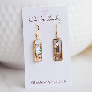 Mabel Abalone Earrings - Oh So Lovely