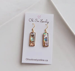 Mabel Abalone Earrings - Oh So Lovely