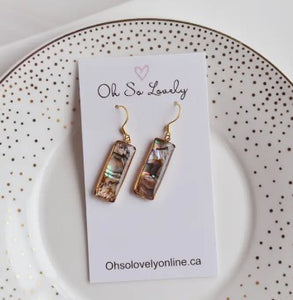 Mabel Abalone Earrings - Oh So Lovely