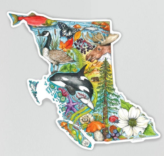 British Columbia Sticker - Nicola North Art