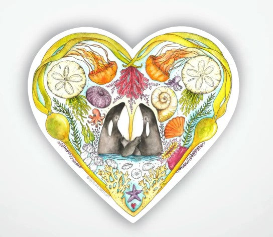 Oceans of Love Sticker - Nicola North Art