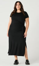Load image into Gallery viewer, Knotted Midi T-Shirt Dress - Dex Plus - Curvy