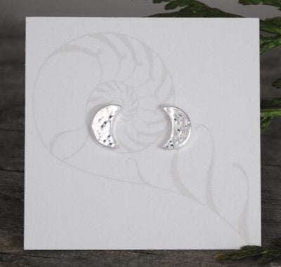 Moon Stud Earrings - Elements Gallery