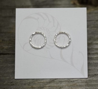 Small Open Circle Stud Earrings - Elements Gallery