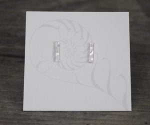 Tiny Bar Stud Earrings - Elements Gallery