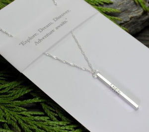 'Explore Dream Discover Adventure' Necklace - Elements Gallery