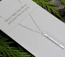 Load image into Gallery viewer, &#39;Dream Higher than the Sky...&#39; Necklace - Elements Gallery