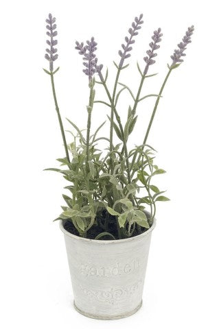 Faux Potted Purple Lavender