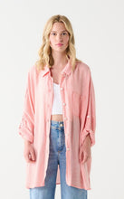 Load image into Gallery viewer, Oversized Shirt - Melon/White Stripe - Dex