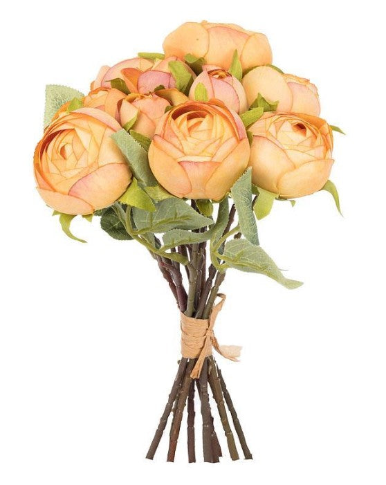 Peony Bud Faux Bouquet - Assorted Colours