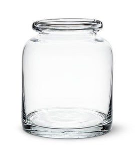 Wide Roll Top Bottle Vase - Small