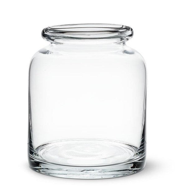 Wide Roll Top Bottle Vase - Small