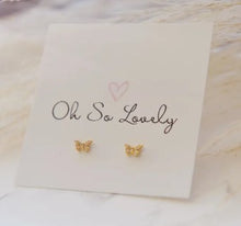 Load image into Gallery viewer, Butterfly Studs - Oh So Lovely