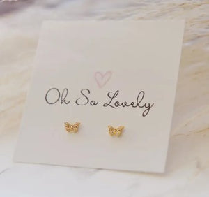 Butterfly Studs - Oh So Lovely