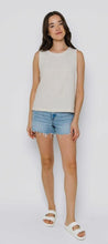 Load image into Gallery viewer, Keri Sleeveless Woven Shell - Sand
