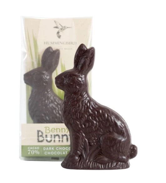 Benny Bunny - Solid Dark Chocolate - Hummingbird Chocolate