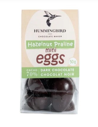 Hazelnut Praline Mini Eggs - Hummingbird Chocolate