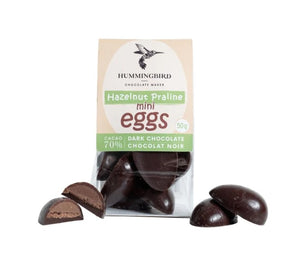 Hazelnut Praline Mini Eggs - Hummingbird Chocolate