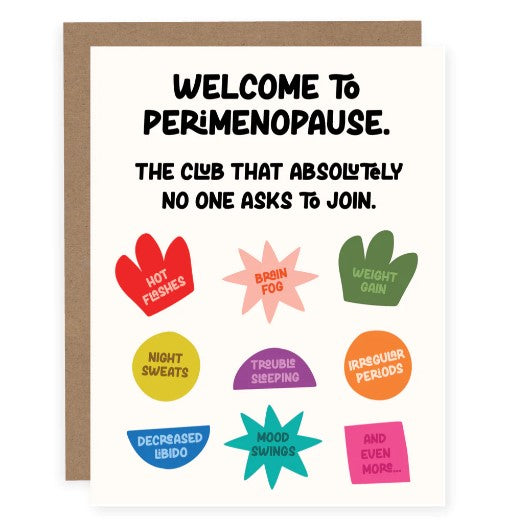 The Club No One Asks To Join Perimenopause - Card