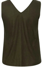 Load image into Gallery viewer, KCmille Top - Khaki Green - Kaffe Curve