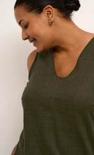 Load image into Gallery viewer, KCmille Top - Khaki Green - Kaffe Curve