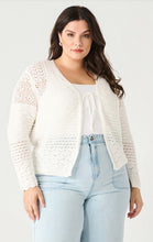 Load image into Gallery viewer, Pointelle Knit Cardigan - Dex Plus