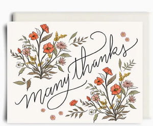 Many Thanks Thank You Card