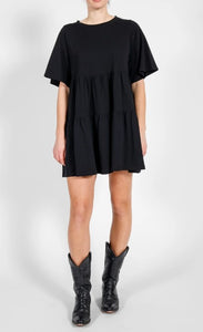 Tiered T-shirt Dress - Brunette the Label