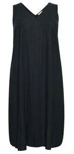 KCmille Sleeveless Dress - Black Deep - Kaffe Curve
