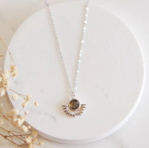 Loxley Labradorite Sun Necklace - Oh So Lovely