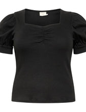 Load image into Gallery viewer, KCcarina T-Shirt - Black - Kaffe Curve