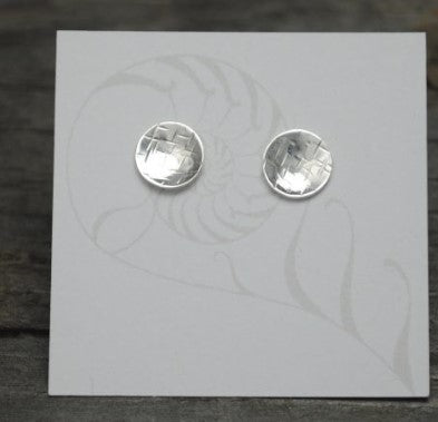 Small Concave Disk Stud Earring - Elements Gallery