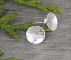 Small Concave Disk Stud Earring - Elements Gallery