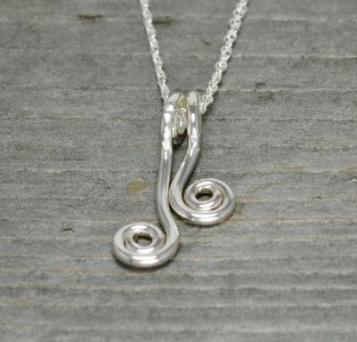 Spiral Emerging Fern Necklace - Elements Gallery