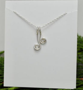 Spiral Emerging Fern Necklace - Elements Gallery