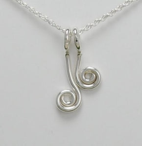 Spiral Emerging Fern Necklace - Elements Gallery