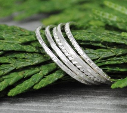 Thin Straight Stacking Ring - Elements Gallery