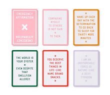 Load image into Gallery viewer, Emergency Affirmations for Exceptionally Stupid Days Card Deck