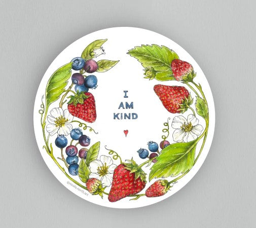 I AM Kind Sticker - Nicola North Art