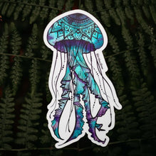 Load image into Gallery viewer, West Coast Karma Watercolour Jellyfish Vinyl Sticker