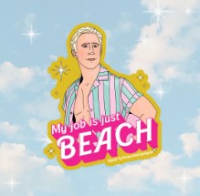 Load image into Gallery viewer, My Job Is Beach Sticker