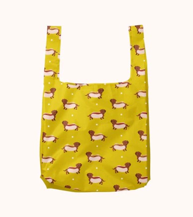 Weiner Dog Foldable Nylon Tote