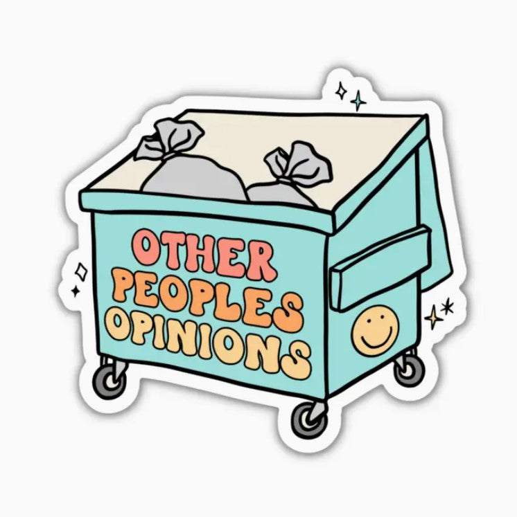 Other Peoples Opinions Vinyl Sticker