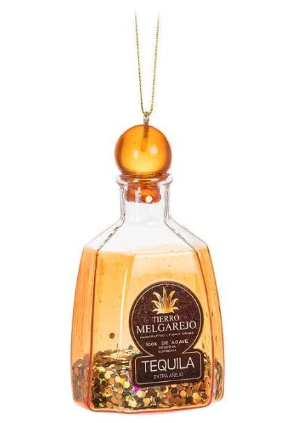 Glitter Tequila Bottle Ornament