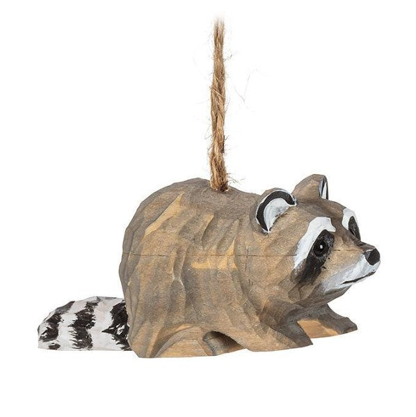 Raccoon Carved Ornament