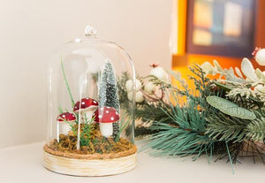 Mushroom in Forest Dome Ornament