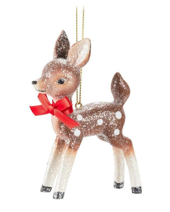 Vintage Standing Fawn Ornament