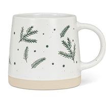 Load image into Gallery viewer, Wide Base Mug with Pine Branches