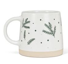 Load image into Gallery viewer, Wide Base Mug with Pine Branches